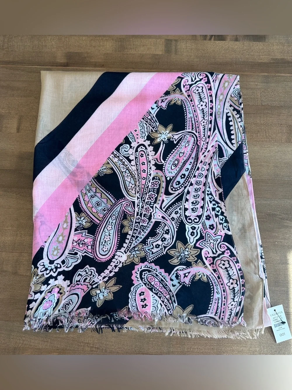 NWT Talbots Paisley Scarf